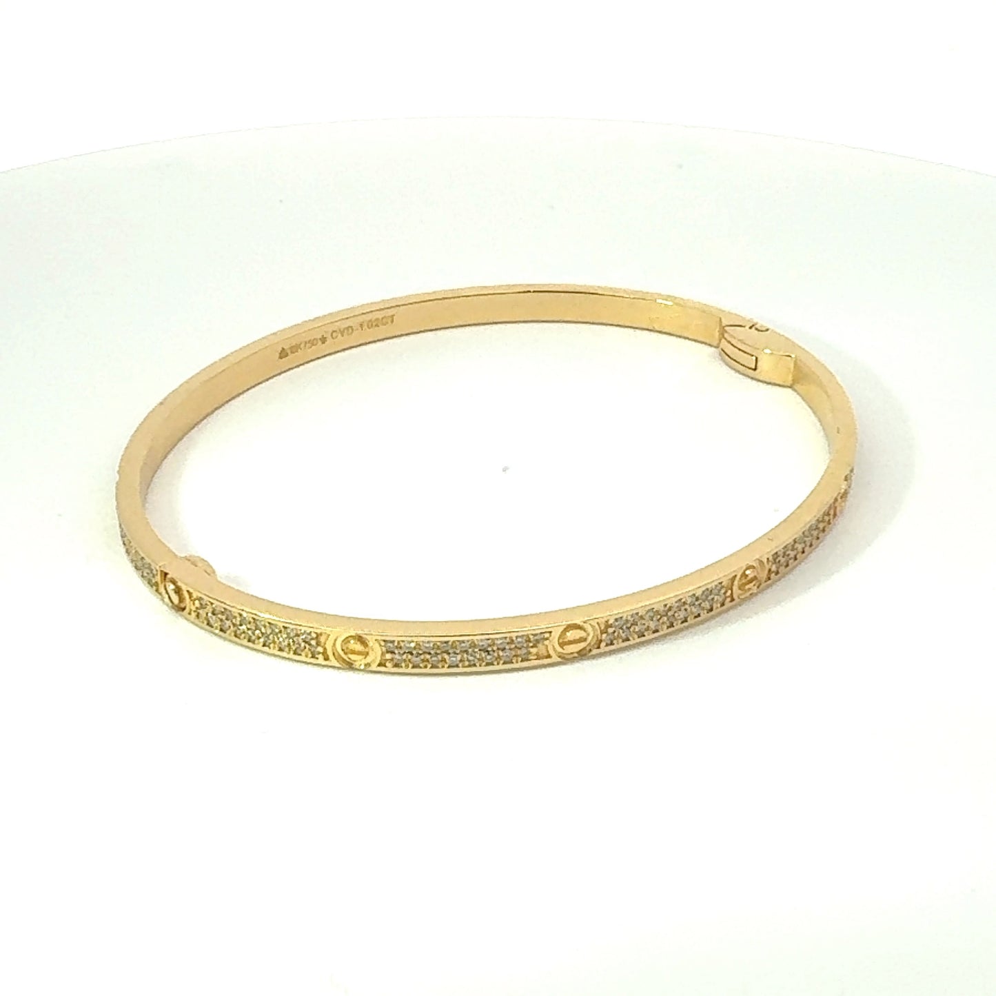 Slim Love Screw All Diamond Bracelet Inspirational