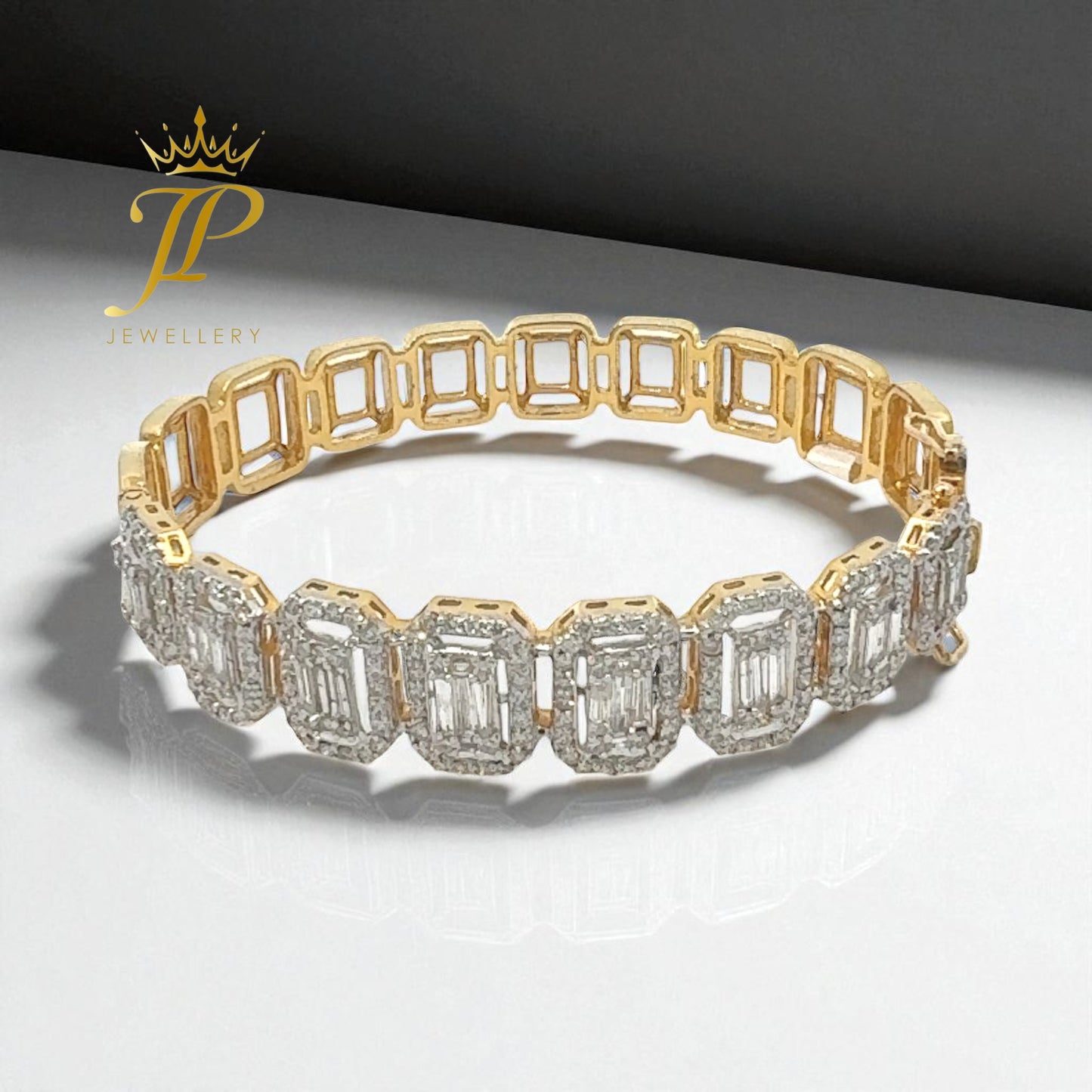 Emerald Cut Diamond Bracelet