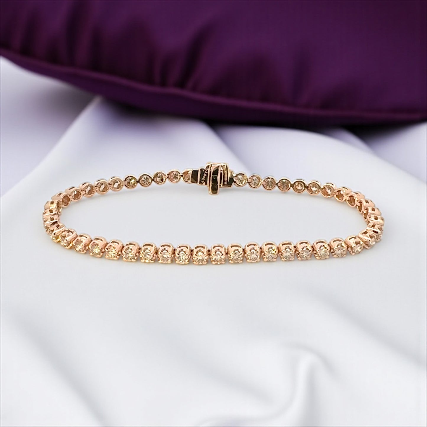 Tennis Bracelet in Rose Gold