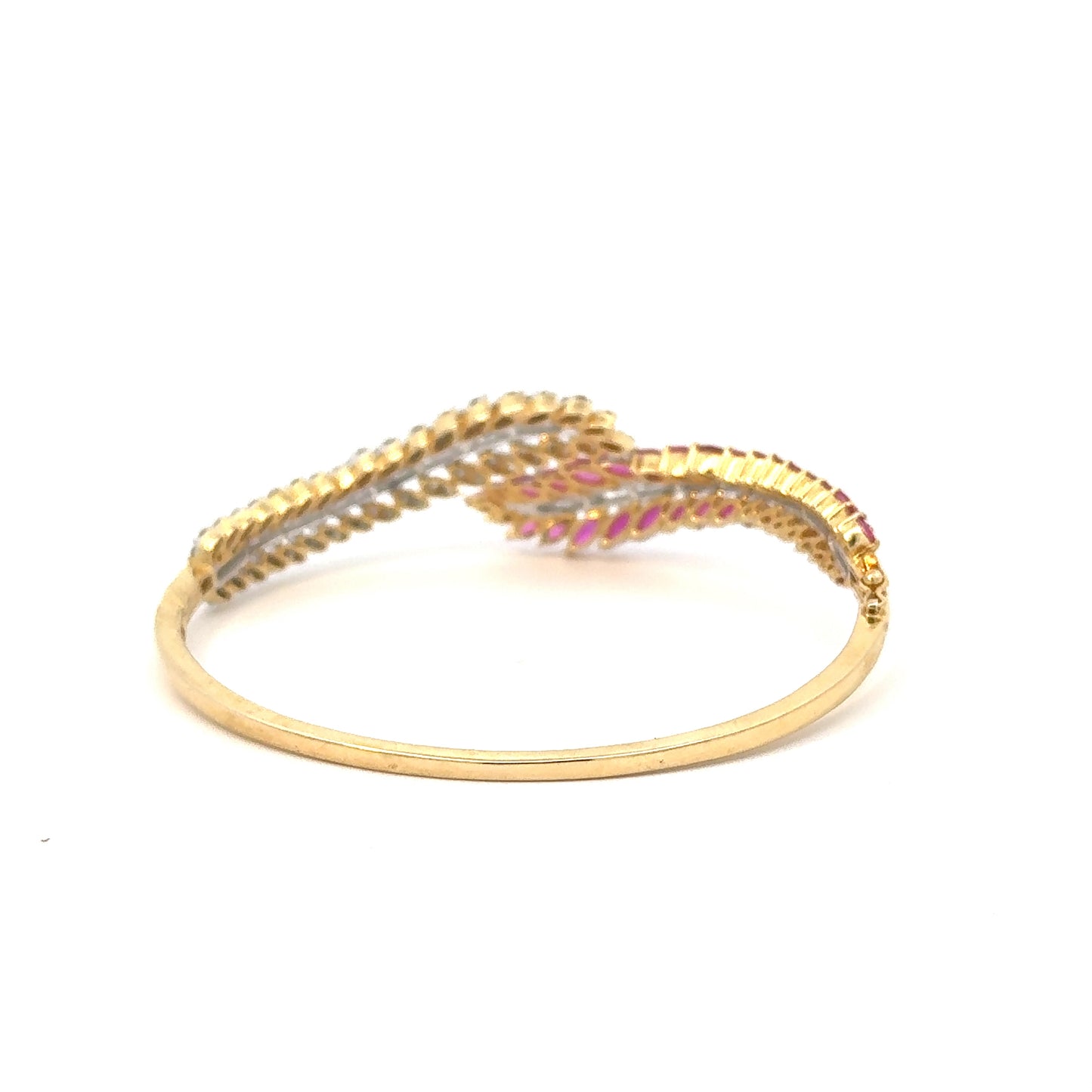 Ruby Leaf Bracelet
