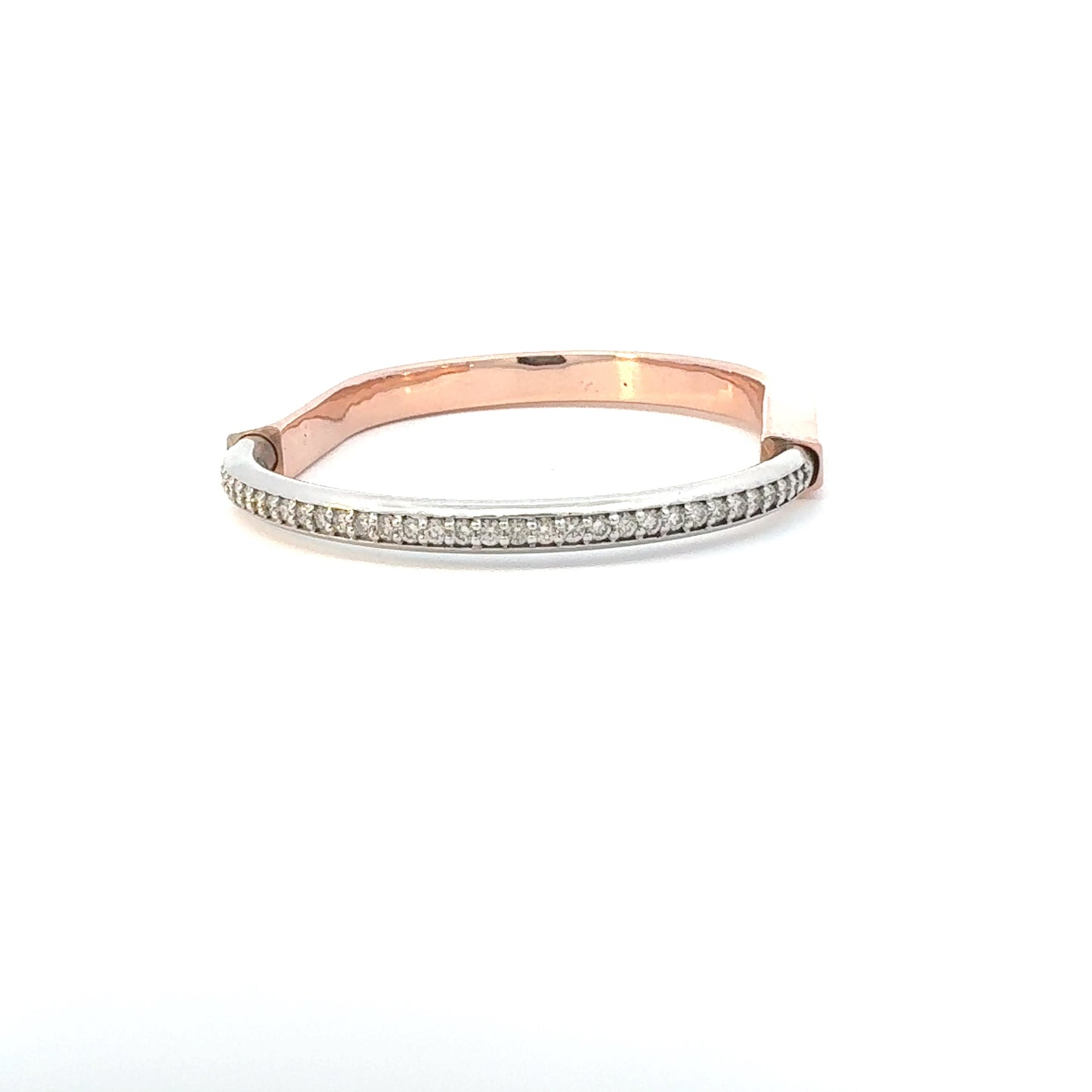 Tiff Inspired Lock Bracelet Natural Diamonds